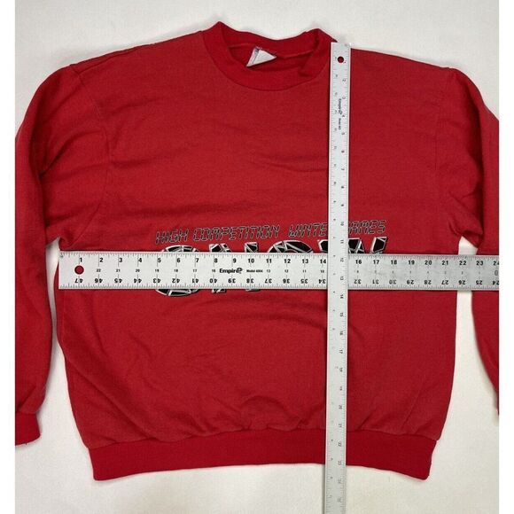 VINTAGE Snow High Competition Winter Games Crewneck Sweatshirt Women Medium 90s - Picture 8 of 8